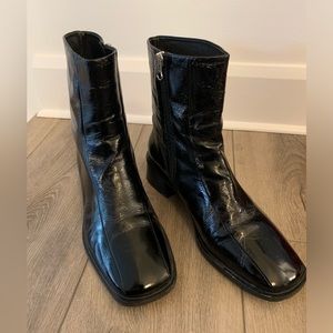 I’Intervalle Gilgen Black Leather Boots size 40
